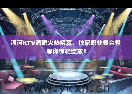 漯河KTV酒吧火热招募，独家职业舞台秀等你惊艳绽放！